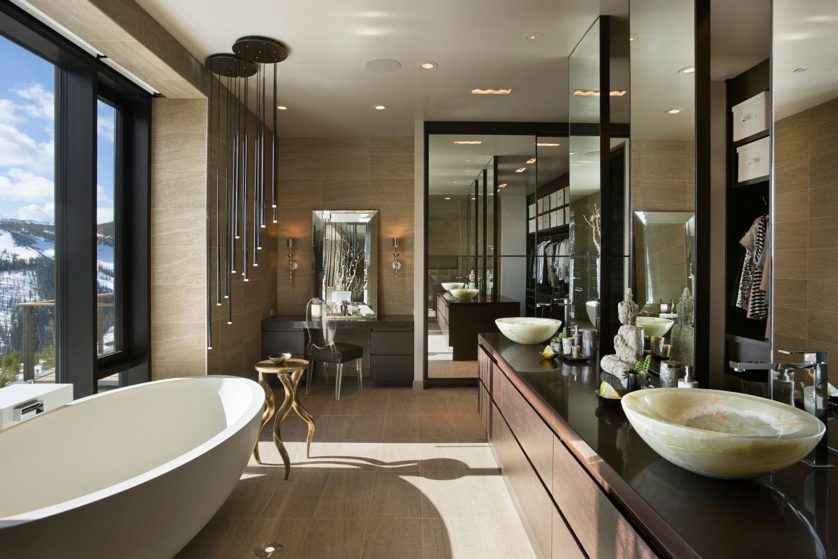 modern bath room