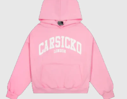 CARSICKO LONDON CLASSIC HOODIE (PINK)